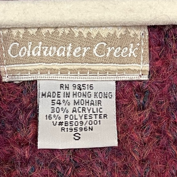 Coldwater Creek mohair blend long line thick cardigan, button up sweater - Picture 5 of 5